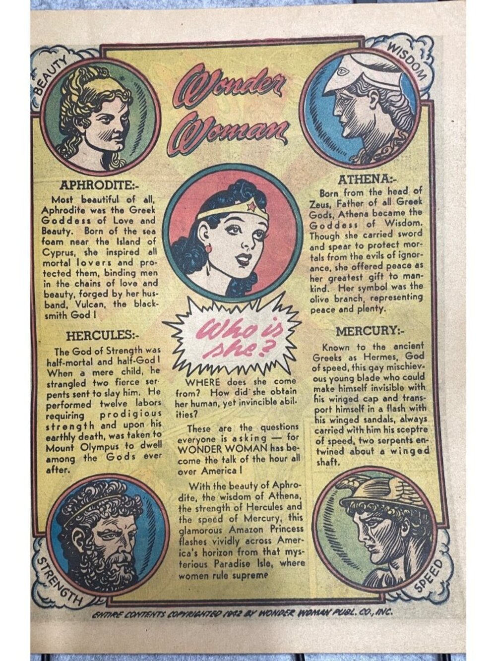 Famous First Edition Wonder Woman No. 1 Summer Issue 1942 Reprint Limited Collec - Picture 15 of 16